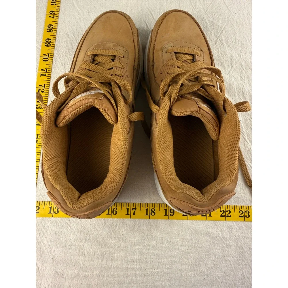 Nike Air Max 90 Sneakers 7Y 8.5-Women 7-Men Tan HF6358-200 Wheat Preppy Casual